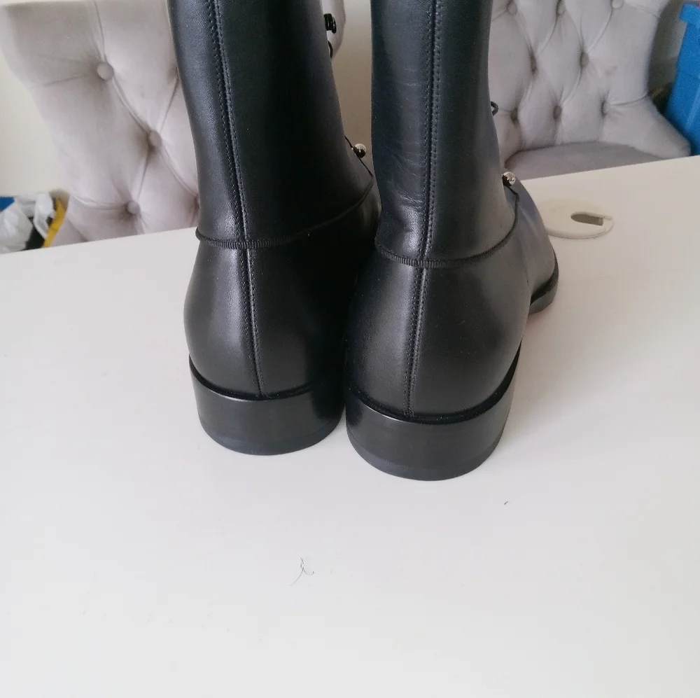 Black Leather Men's Christian Louboutin Boots - Picture 4 of 5